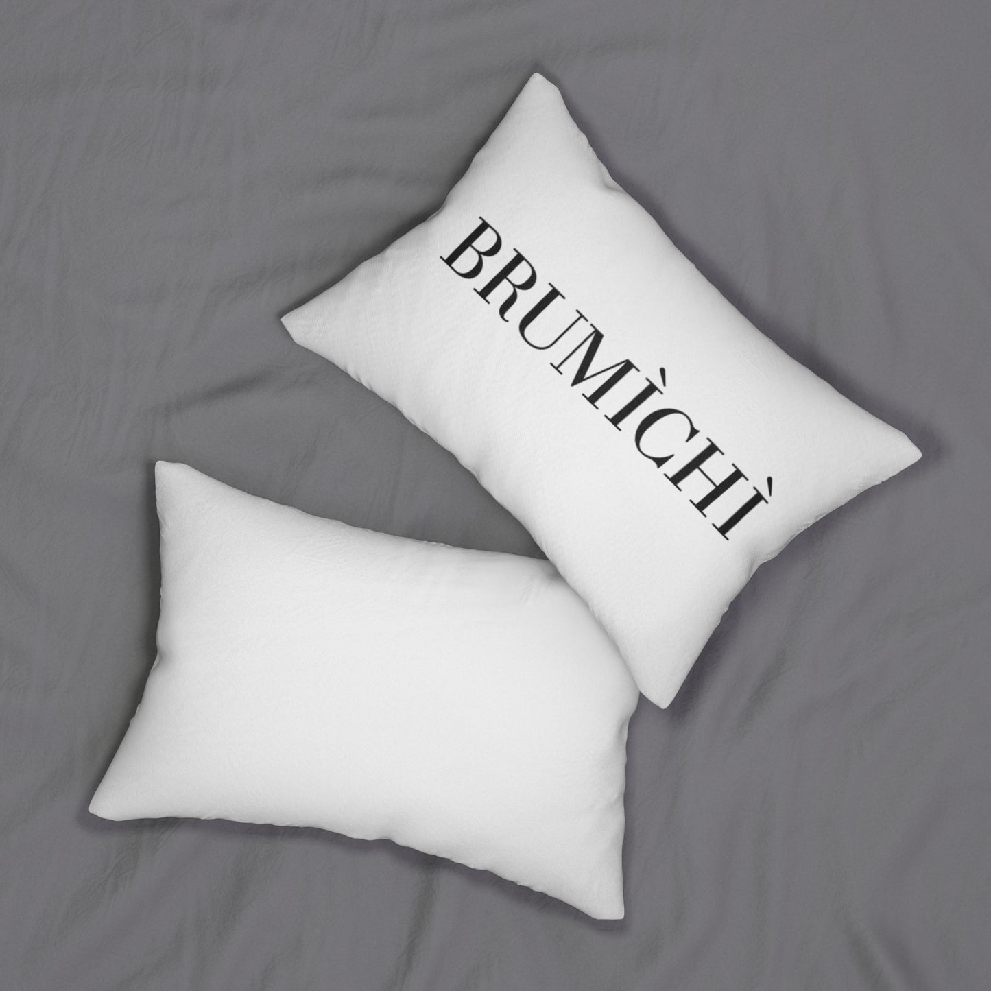 Brumichì Spun Polyester Lumbar Pillow - Modern Decorative Cushion for Stylish Comfort