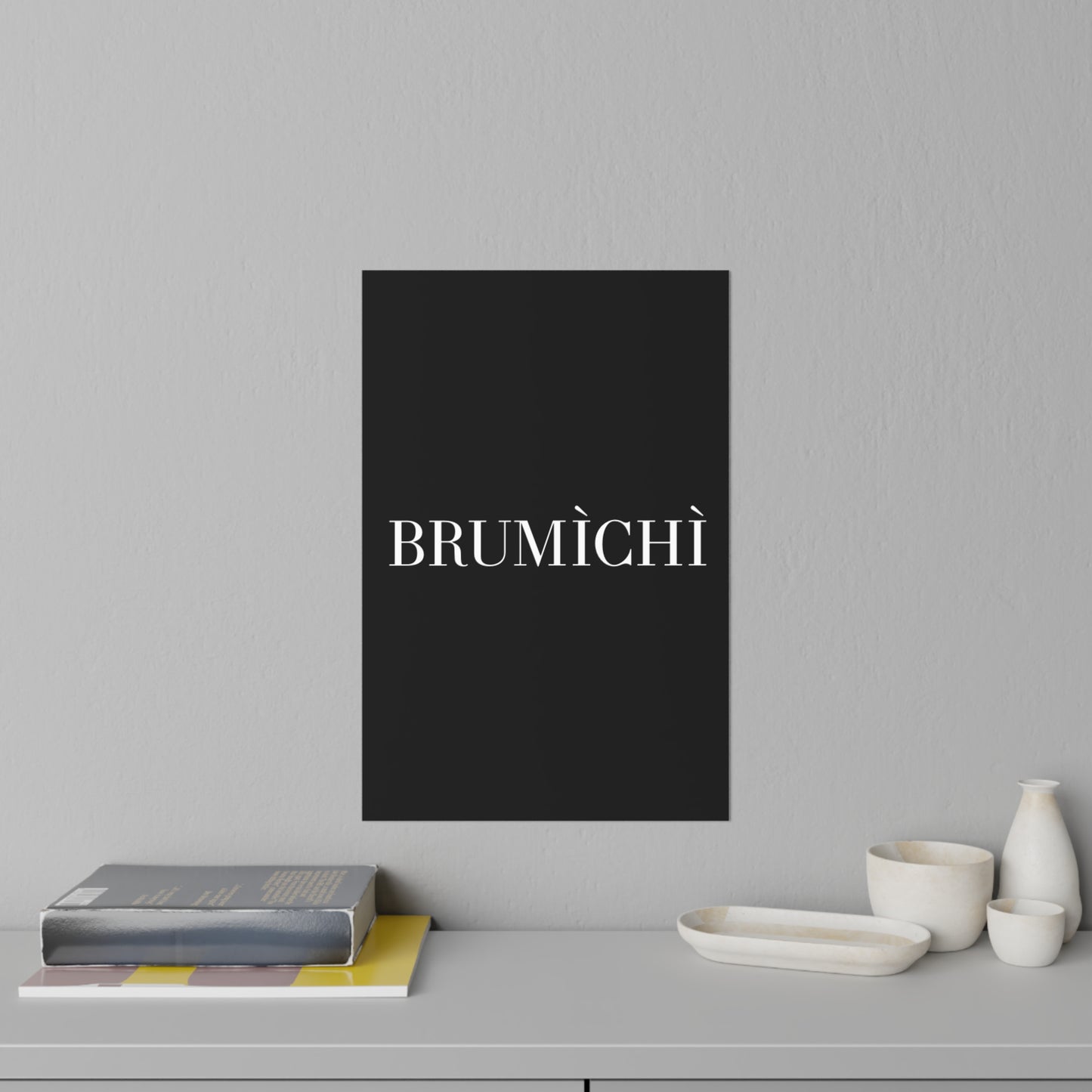 Elegant BRUMÌCHÌ Wall Decal | Modern Minimalist Home Decor