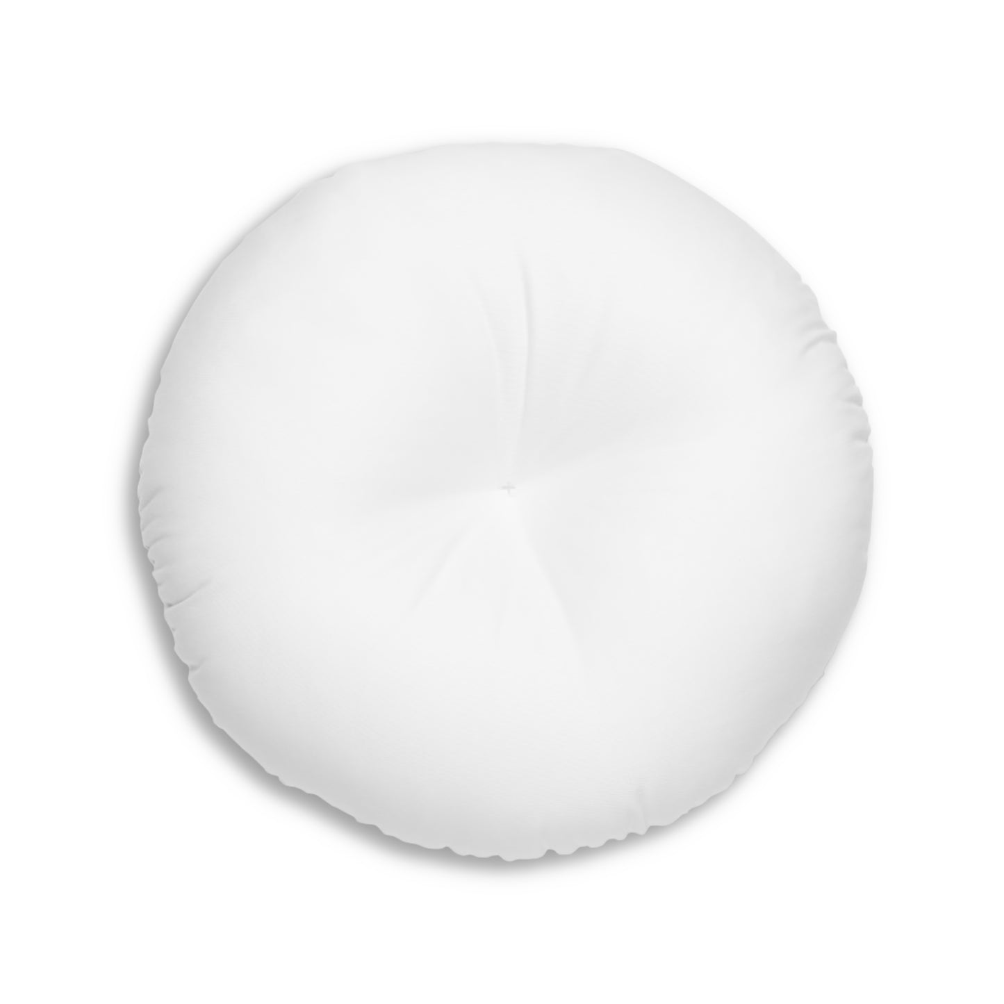 Modern Tufted Round Floor Pillow with BRUMÌCHÌ Design