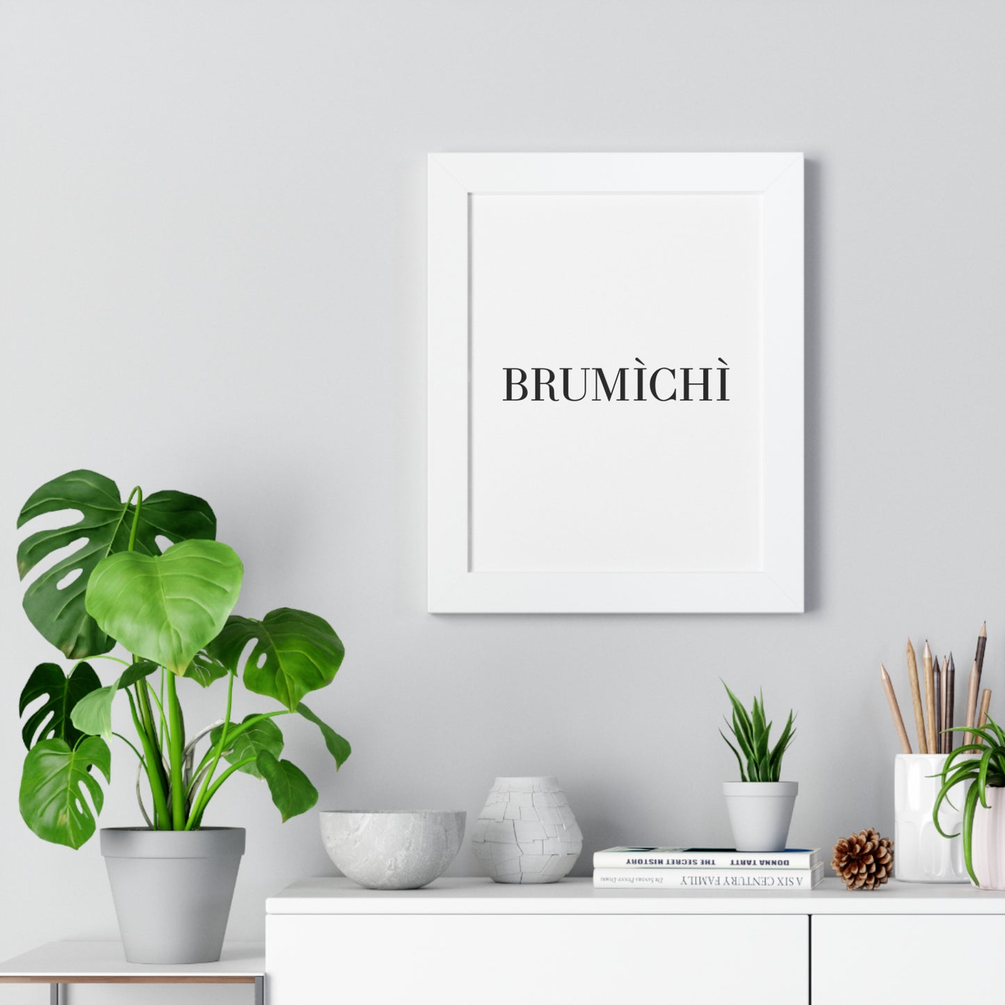 Modern Framed Vertical Poster - BRUMÌCHÌ Wall Art for Home Decor
