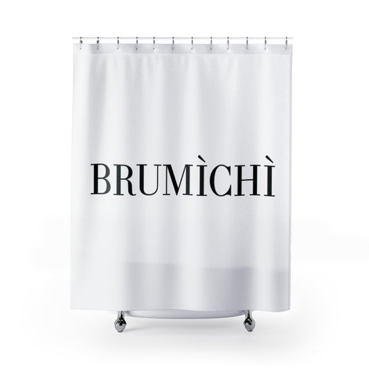 Modern Minimalist Shower Curtain with Elegant Text Design - BRUMÌCHÌ