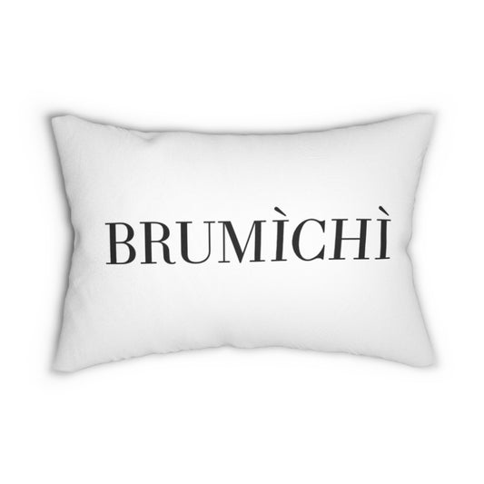 Brumichì Spun Polyester Lumbar Pillow - Modern Decorative Cushion for Stylish Comfort