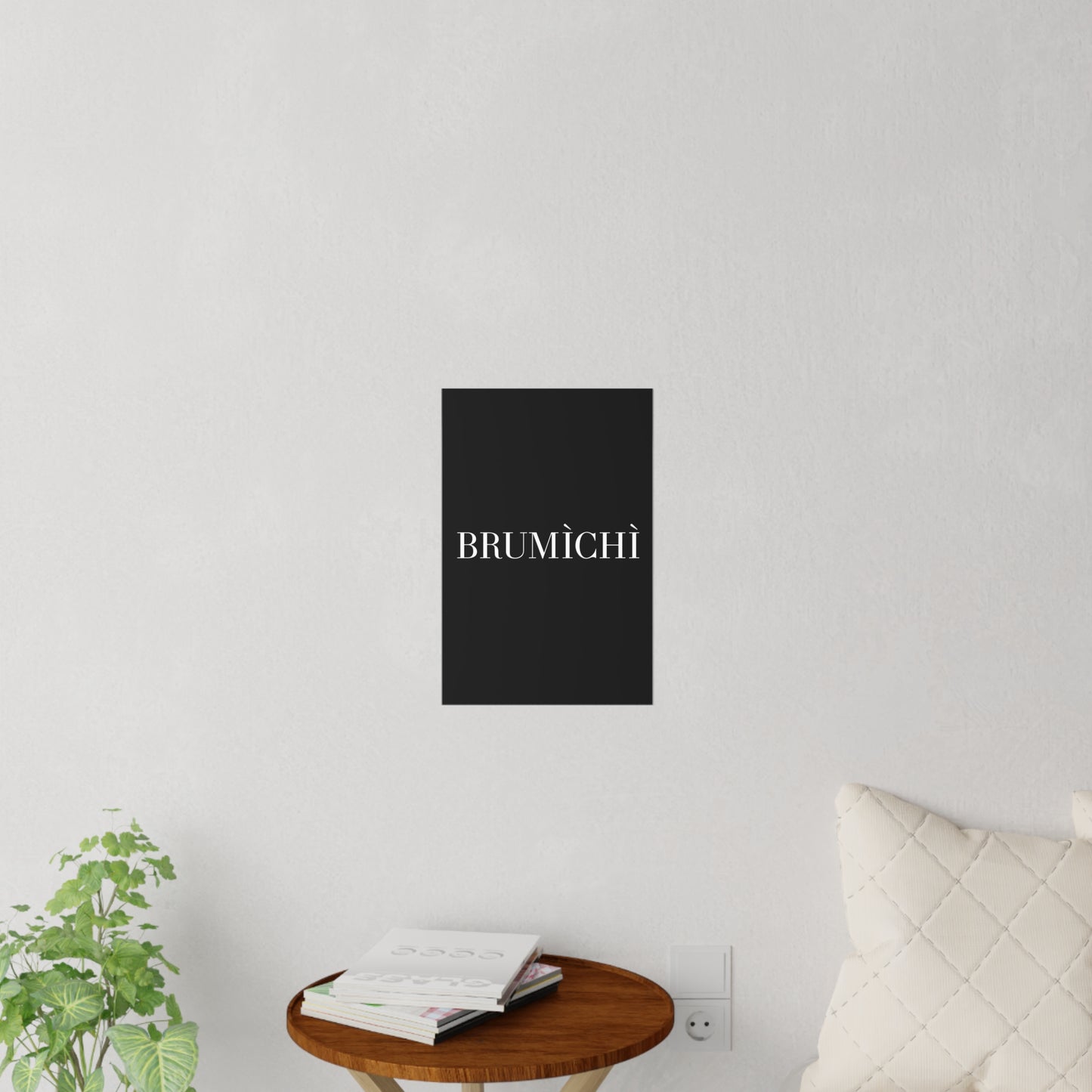 Elegant BRUMÌCHÌ Wall Decal | Modern Minimalist Home Decor