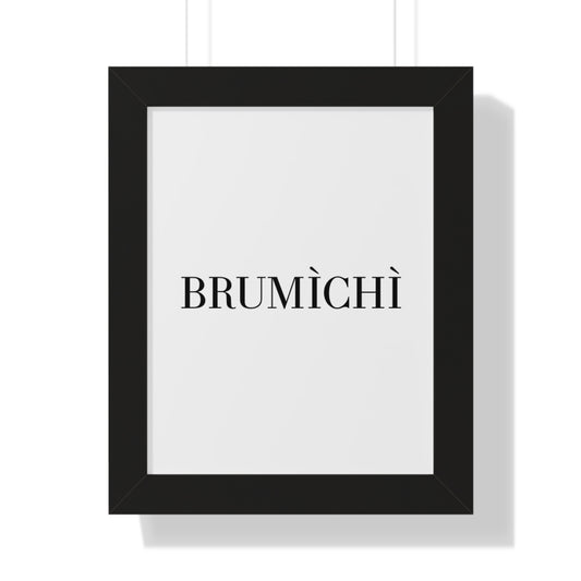Modern Framed Vertical Poster - BRUMÌCHÌ Wall Art for Home Decor