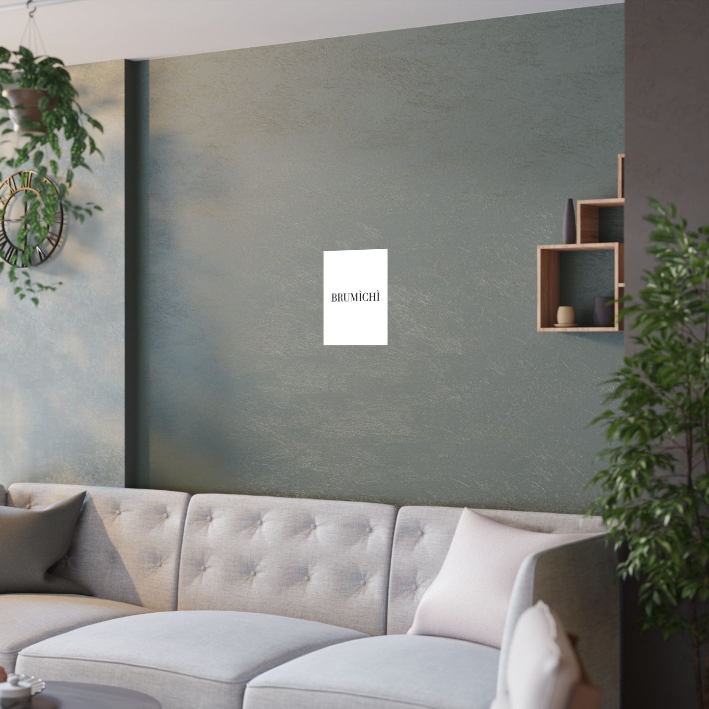 Elegant Satin Poster - 'BRUMÌCHÌ' - Minimalist Wall Art for Modern Decor