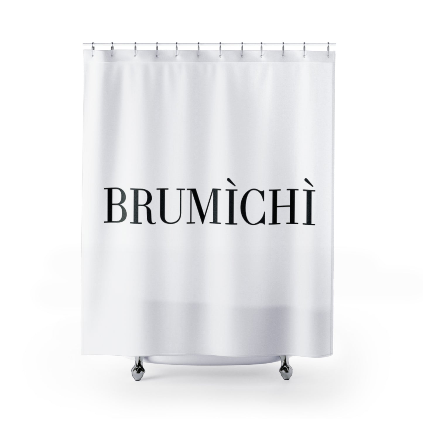 Modern Minimalist Shower Curtain with Elegant Text Design - BRUMÌCHÌ