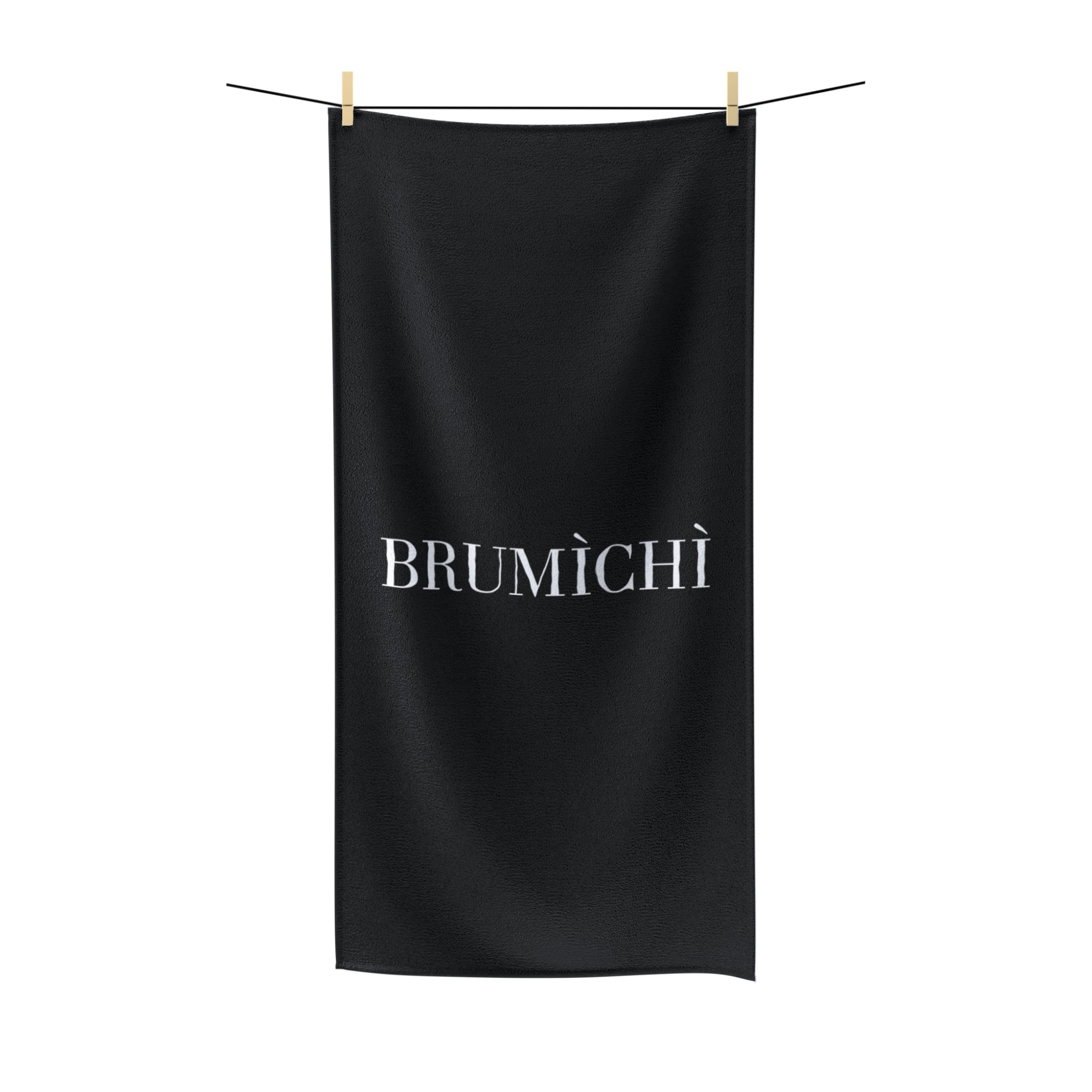 Black Polycotton Towel