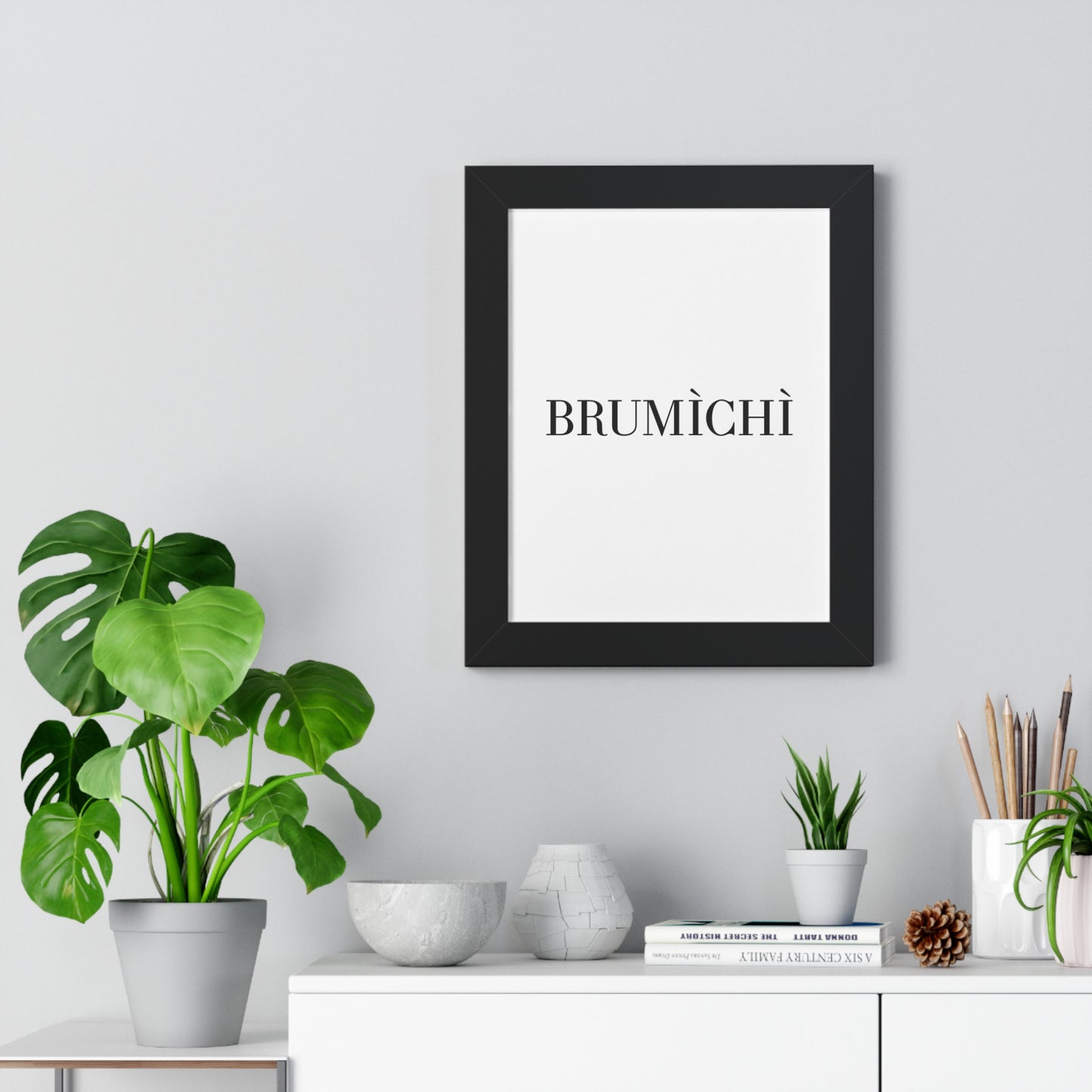 Modern Framed Vertical Poster - BRUMÌCHÌ Wall Art for Home Decor