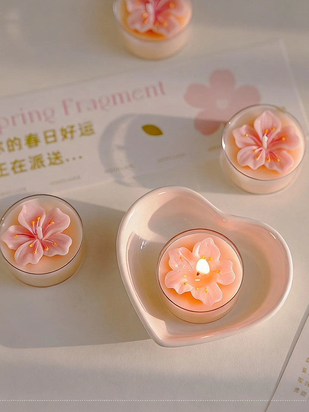 Peach Blossom Candles