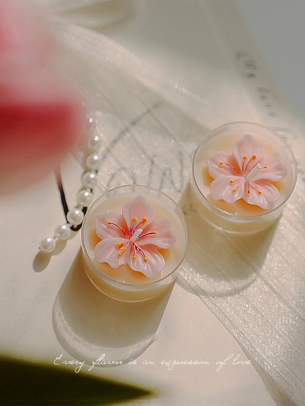Peach Blossom Candles