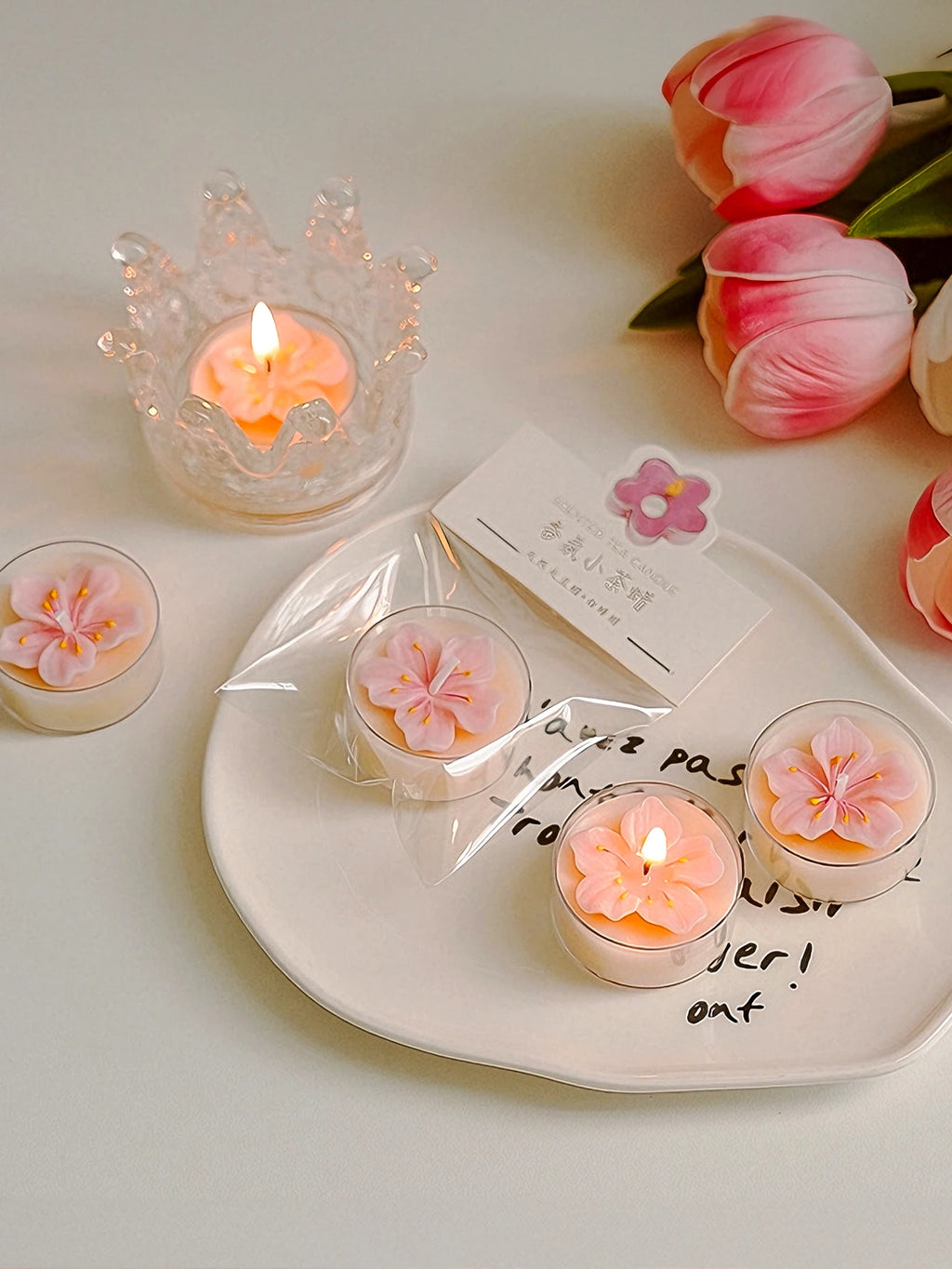 Peach Blossom Candles