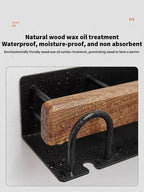 Wood Toothbrush Holder