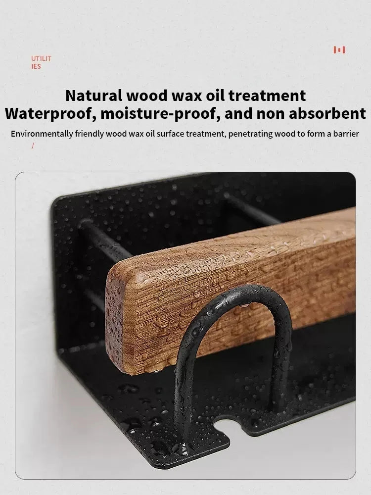 Wood Toothbrush Holder