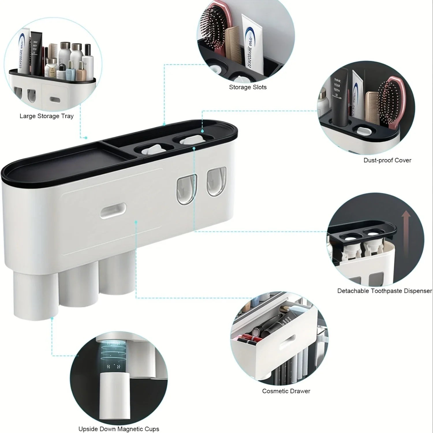 Dual Toothpaste Organizer