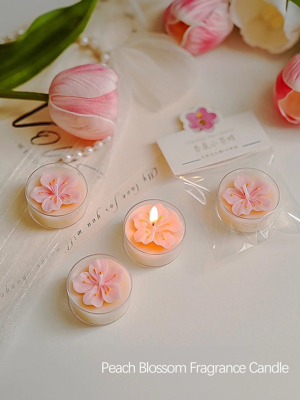Peach Blossom Candles