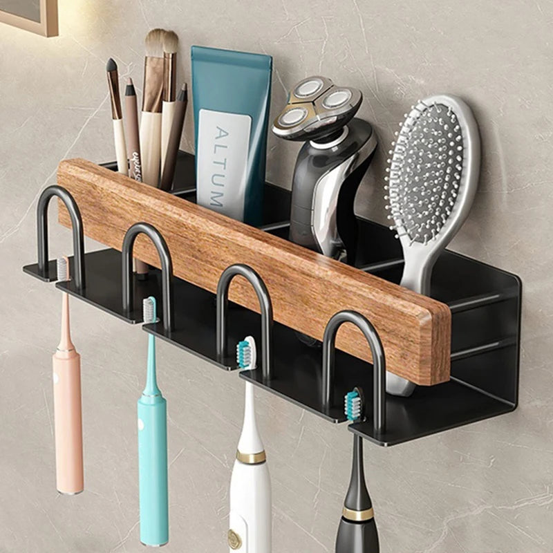 Wood Toothbrush Holder